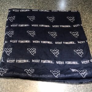 Blue and white West Virginia Mountaineers infinity scarf.  Show your pride!!